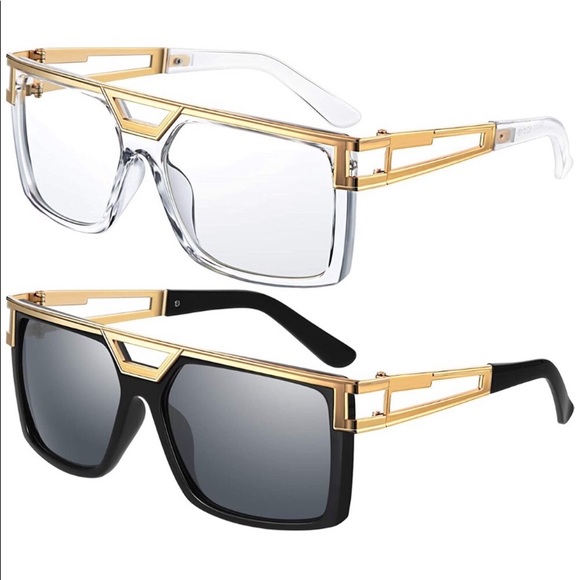 Think Vintage Online Accessories Clear Gold Retro Look Gazelle